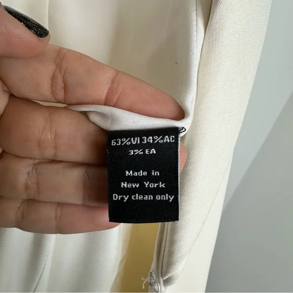 Brandon Maxwell Layered Lapel Suiting Jacket in Ivory - Picture 10 of 14